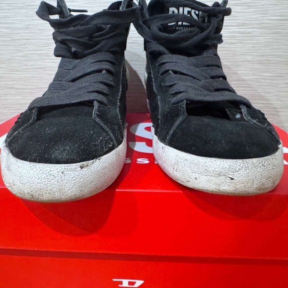 Diesel S-Leroji Mid W Womens Black Leather Lifestyle Sneakers Shoes In Sz. 7.5 - Picture 5 of 17